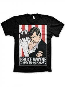 Футболка Bruce Wayne For President Big Tall T-Shirt черного цвета Batman