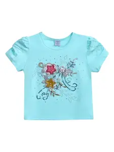 Футболка с аппликацией Mimi Tutu, синий