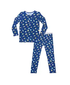 Детский унисекс комплект пижамы из 2 предметов Cloud Grey Bellabu Bear, синий