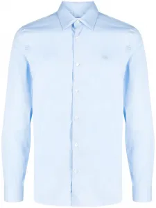 Рубашка с нашивкой-логотипом Lacoste, синий