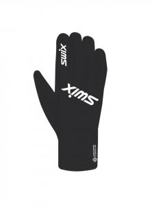 SWIX Перчатки из софтшелла черного цвета