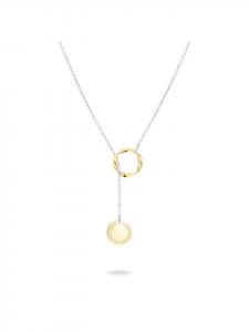 LIEBESKIND BERLIN Колье «The Organic Twist» в двухцветном исполнении из серебра и золота