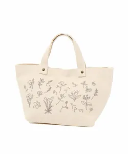 Сумка для обеда с вышивкой в виде цветов Studio Clip, цвет Ivory 52