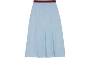Повседневная длинная юбка женская синяя Gucci