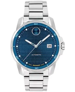 Мужские часы Bold Verso с автоматическим механизмом, корпус из нержавеющей стали, 41 мм Movado