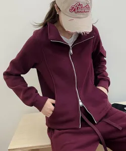 Куртка с двойной застежкой-молнией на флисовой подкладке Aimoha - Select -, цвет Wine Red