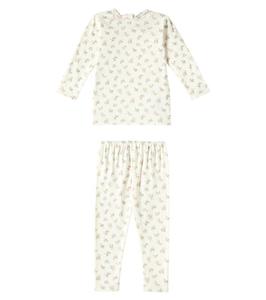 Детские пижамы Genna с цветочным принтом из хлопка Bonpoint, Fl Jaune Clair