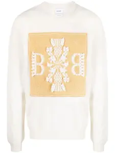 Кашемировый джемпер с вышивкой Barrie, нейтральный