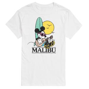 Мужская футболка для серфинга Disney's Mickey Mouse Malibu с рисунком для серфинга Licensed Character