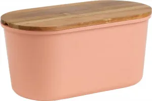 ЭХТВЕРК Хлебница "FRESH", (1 шт.), хранилище для хлеба, хлебница, хлебница с разделочной доской, на 1 кг хлеба ECHTWERK 22х17х37 см, светло-розовый