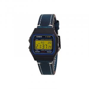 CASIO Часы Retrofit Series Quartz Movement Genuine Leather Strap Watch Men's Watch Black Dial