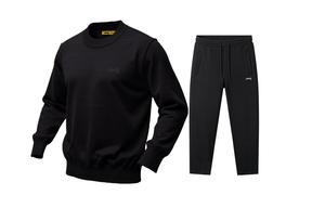 Коллекция Luxury Cowboy, повседневная спортивная одежда унисекс Jeep, черный long-sleeved shirt+черный fleece-lined casual pants