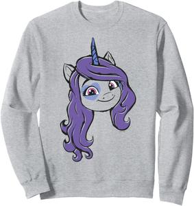 Толстовка с рисунком Иззи Мунбоу из мультфильма «Мой маленький пони: Новое поколение», серая My Little Pony