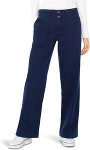 Брюки Liverpool Los Angeles Petite Utility Patch Pocket Wide Leg, Navy Dusk