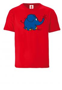 Рубашка LOGOSHIRT Die Sendung mit der Maus - Elefant Törö, красный
