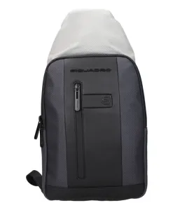 Серый тканевый рюкзак с RFID-защитой Piquadro, серый