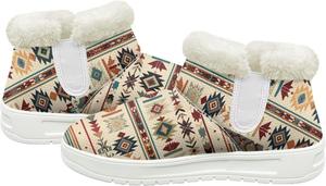 Короткие женские ботинки на платформе с этническим узором JoyLamoria для прогулок и походов, Ethnic Print