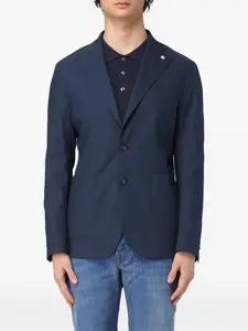 Блейзер с накладными карманами Manuel Ritz, синий