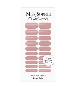 Фольга для ногтей Miss Sophie UV Gel Wraps Sugar Babe, Sugar Babe, 20 шт.