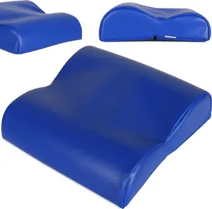 Подушка для шеи Habys, позиционирующая подушка, подушка для головы, оздоровительная подушка | Пена с эффектом памяти | Ортопедическая | 32 x 30 x 7,5 см | Винил Flex | Темно-синий HABYS