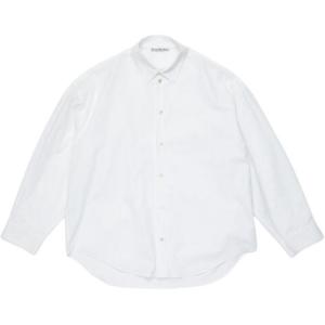 Длинная рубашка с длинными рукавами на пуговицах Acne Studios, белая