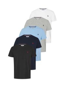 Рубашка U.S. POLO ASSN. Arjun, синий/серый/белый