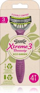 Одноразовая бритва Xtreme 3 Beauty Eco Green Wilkinson Sword, 4 шт
