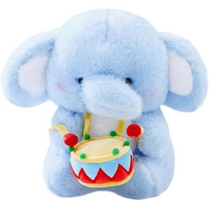 The Green Party Плюшевая игрушка синий слон в сидячей позе 25 см