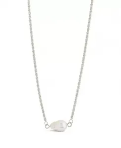 Ожерелье с подвеской из культивированного пресноводного жемчуга Elyse Sterling Forever, silver