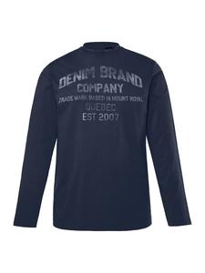 Футболка с короткими рукавами темно-синего цвета Men Plus