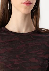 Топ с длинными рукавами SLIM G-STAR, темно-коричневый