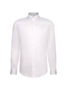 SEIDENSTICKER Белая деловая рубашка 'Schwarze Rose' Slim fit