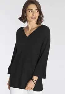 Свитер Boysen's с V-образным вырезом, слегка А-образной формы НОВЫЙ ЦВЕТ, черный