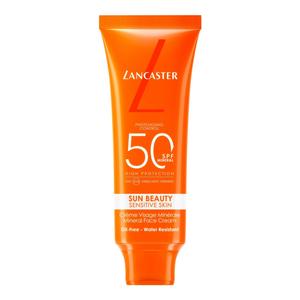 Солнцезащитный крем sun beauty sensitive skin mineral face cream spf50 Lancaster, объем 50 мл