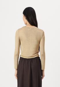 Топ с длинными рукавами ONLFLORENCE O NECK WIDE SLEEVE ONLY, золотой