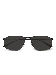 Солнцезащитные очки в геометричной оправе Balenciaga Eyewear, черный