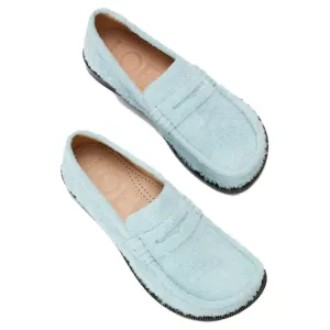 LOEWE Campo Suede Loafers мужские Blue