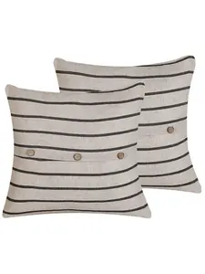 Декоративная подушка Beliani 2er Set Deko CYNARA, цвет schwarz/beige