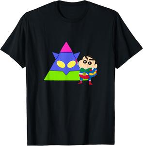 Крейон Шин-чан: ВЕСЕЛЬЕ! УЧИМСЯ ОТ А ДО Я. Футболка А Crayon Shinchan, черный