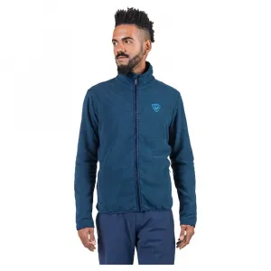 Флис Rossignol Strawpile full zip, синий