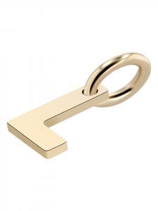 Adeliás Кулон унисекс - кулон в виде буквы N, изготовленный из золота 375 пробы