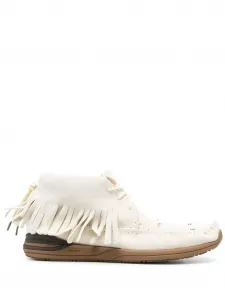 Ботинки Shaman-Folk с бахромой Visvim, белый