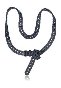 Кожаный ремень Element Сделано в Италии Collezione alessandro, черный