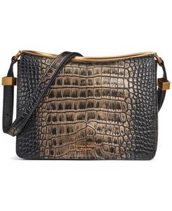 Сумка-трансформер Jericho Metallic Croc Donna Karan New York, Blk/gold