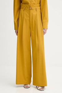 Брюки из шерстяной смеси Isabelle Blanche, желтый