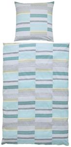 Постельное белье Janine серый, зеленый, 135/200 см