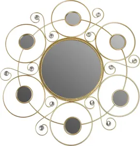 Зеркало декоративное Myflair Möbel & Accessoires Helios 50х50х2 см, цвет goldfarben