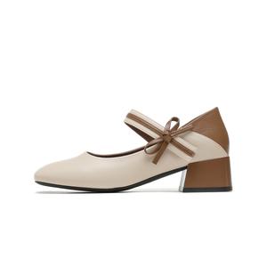 Повседневные однобортные туфли женские CARDANRO, Beige