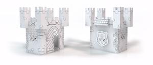 Картон, Картонный замок, раскраска, 3D, XXL Tekturaki