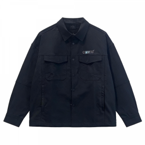 Куртка Li Ning мужская черная AFDU979 1 с отворотом, средней высоты, другие характеристики